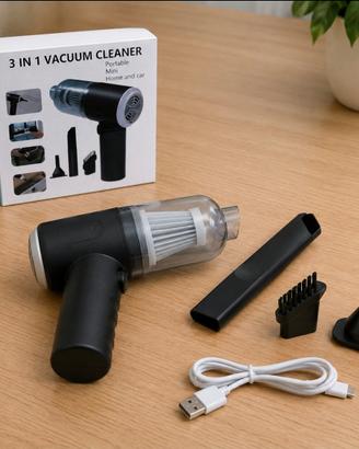 Mini Aspirapolvere Portatile 3 in 1 USB – Nuovo

