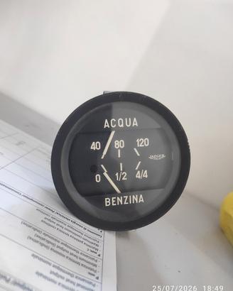 Strumento Jaeger d'epoca Acqua e Benzina - Vintage