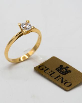 ANELLO ORO GIALLO 18 KT  SOLITARIO a.780