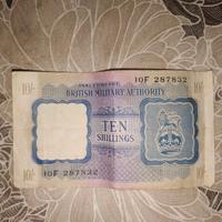 Banconota occupazione inglese seconda guerra mondi