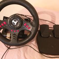Gioco Volante da corsa con pedali per videogiochi