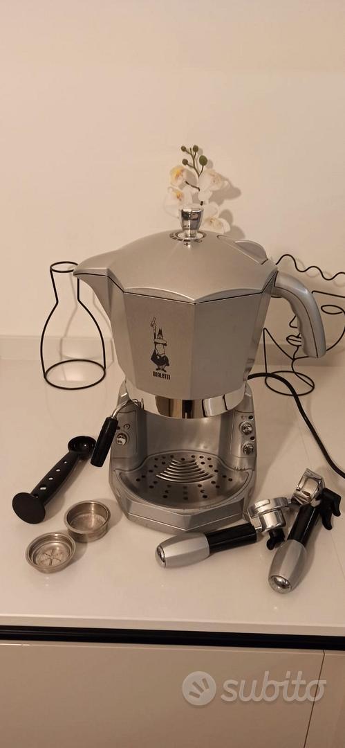 Bialetti Mokona silver macchina per caffe'espresso 20bar cialde macinato  capsule