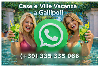 Ok bro, 3 case e 1 villa x gruppi a gallipoli