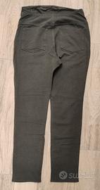 Pantalone cotone, verde scuro, Premaman H&M tg. 42
