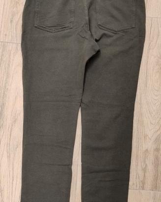 Pantalone cotone, verde scuro, Premaman H&M tg. 42