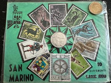 Folder monete San Marino Lire XXII Olimpiadi 1980