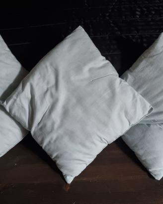 3 cuscini arredo Ikea senza fodera