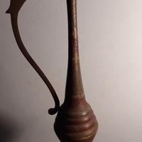 Due Brocche caraffe metallo antiquariato.