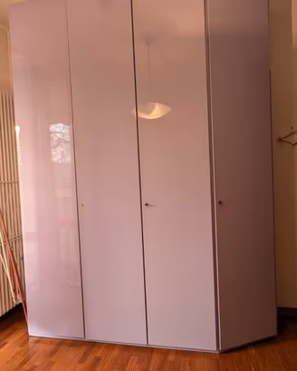 armadio laccato 4 ante color lilla