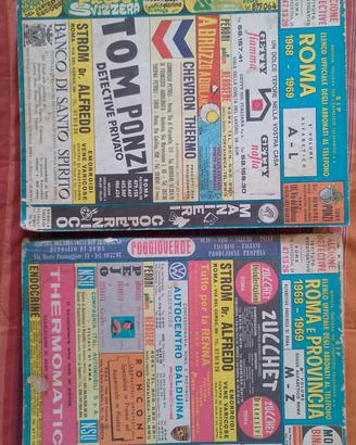 elenchi telefonici Roma 1968/69