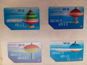 Carte telefoniche " Trottole" da collezione