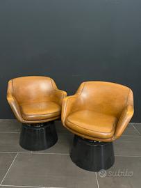 Coppia di poltrone vintage ‘60 in pelle