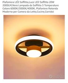 2 pezzi Plafoniera LED Soffitto, Luce LED 