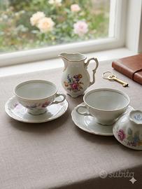 Tris Colazione Vintage Porcellana Rheinstadt