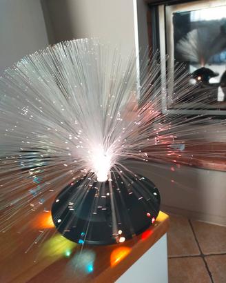 Lampada vintage fibre ottiche anni 80/90