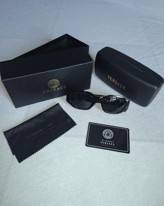 Occhiali da sole Versace 4361  Neri unisex - Nuovi