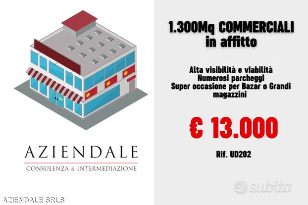 Locale commerciale ideale per supermercato o bazar