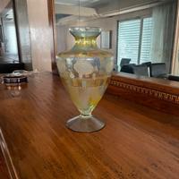 Vaso in vetro policromo