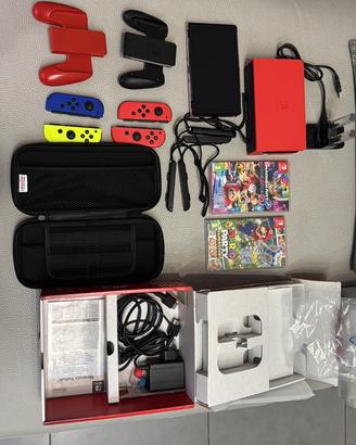 Nintendo switch oled 64GB + accessori e giochi
