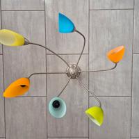 Lampadario Poli Po' De Majo Vetro Murano applique 