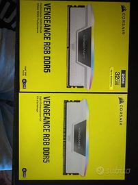 corsair ddr5 32gb 6000mhz c36 bianco + Light Kit