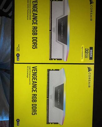 corsair ddr5 32gb 6000mhz c36 bianco + Light Kit
