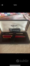 Penna Aurora  B 71 in resina di colore bordeaux