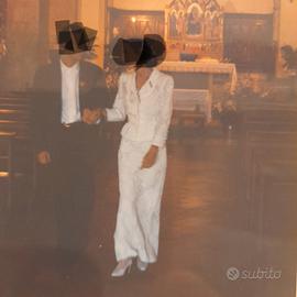 Tailleur da sposa in pizzo modello Chanel