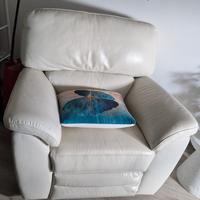 poltrona in vera pelle