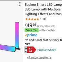 Smart led RGB lamp desk Bluetooth USB scrivania