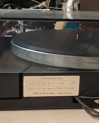 Giradischi thorens TD 321 Mk II