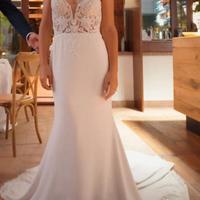 Abito da sposa e sovragonna taglia 38/40