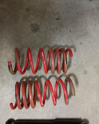 koni originali 500 Abarth competizione più eibach 