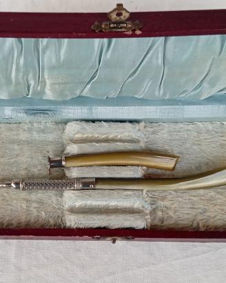 set scrivania sigillo ceralacca e portamine retrò 