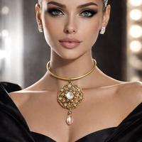 Chocker magnetico con pendente fatto a mano