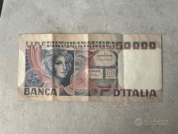 Banconota 50000 lire (Anni 70/80)