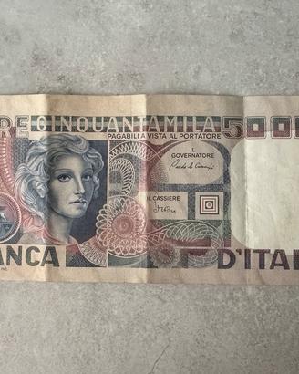 Banconota 50000 lire (Anni 70/80)