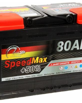 Batteria Auto Speed Max L3-80Ah 750A EN 12V Polo P