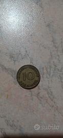 Moneta da 10 Pfennig 1950