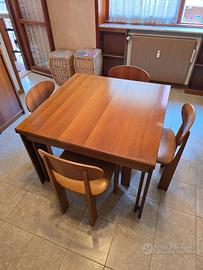 Set da pranzo/soggiorno tavolo + 6 sedie imbottite