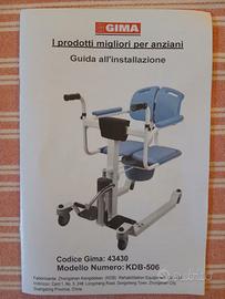 Sedia idraulica per anziani e disabili