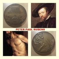 Medaglia in bronzo peter paul rubens 1577-1640