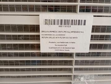 Griglie ripresa aria condizionatore controsoffitto