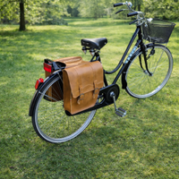 Borsa doppia vintage per bicicletta da portapacchi