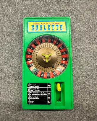 Roulette tascabile vintage Galaxy Game anni 70/80