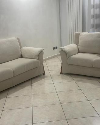 Coppia di divani, 3 e 2 posti