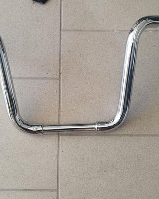 manubrio ape hangher fat medio cromato, come