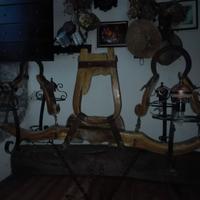 Lampadario antico giogo buoi