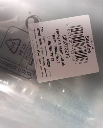 frontale trasparente per cassetto frigo  