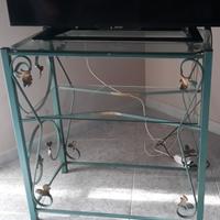 Tavolino porta tv in ferro battuto